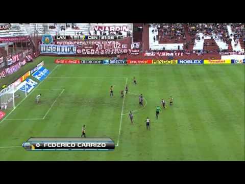 Gol Carrizo. Lanús 1 Rosario Central 1. Final 2014. Fecha 10. Fútbol Para Todos.