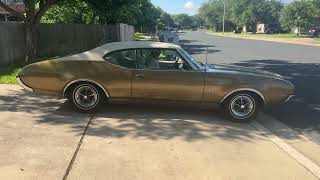 1969 Oldsmobile 442 Holiday Coupe - Reversing Video