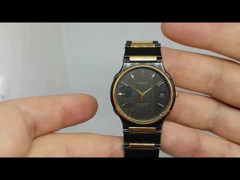 c1987 Tissot Seastar quartz vintage watch with PVD case and bracelet