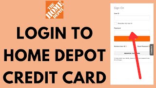 Home Depot Credit Card Login Tutorial (2024) | How to Sign in to Your Homedepot.com MyCard Account