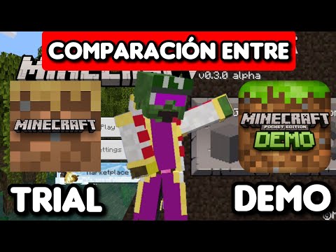 Minecraft Trial Version vs Minecraft Pocket Edition Demo |  ✦ Comparison
