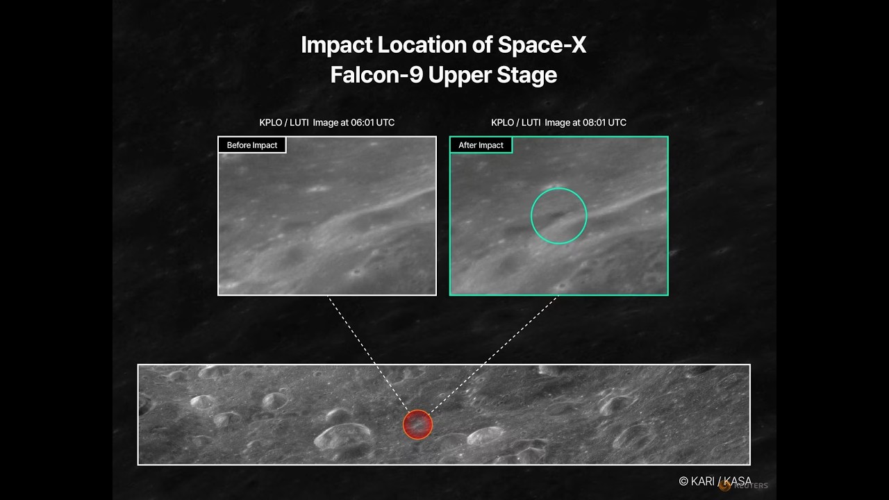 Un cohete de SpaceX se estrelló contra la Luna.Que se sabe hasta ahora