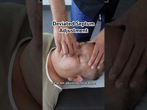 Deviated Septum Adjustment. Breathing improved! #drrahim #chiropractor
