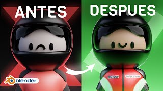 COMO CREAR tus PROPIAS TEXTURAS EN BLENDER FACIL! 🤯 | CLASE 4