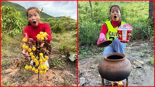 Survival: SMART idea and USEFUL Single Mom In Forest #bushcraft #camping #outdoors