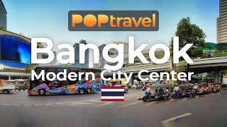 BANGKOK, Thailand 🇹🇭 - City Center - 4K 60fps (UHD)