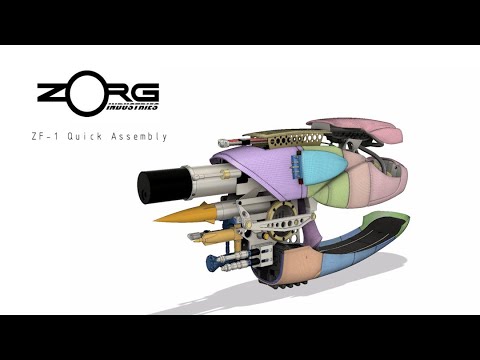 ZORG ZF1 Quick Assembly - Fifth Element Prop - JakeCanMake
