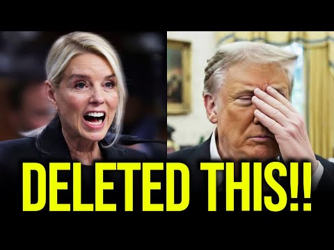 Pam Bondi DELETES IT ALL after Post BACKFIRES