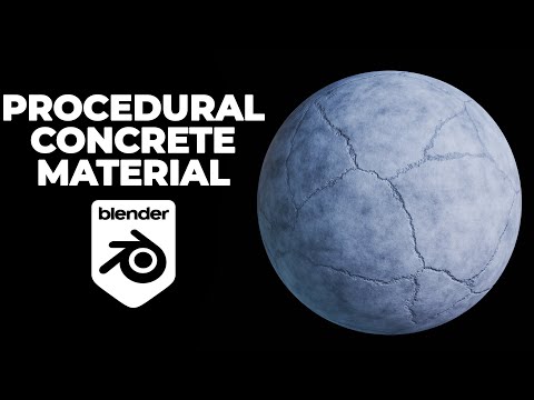 Concrete material in Blender