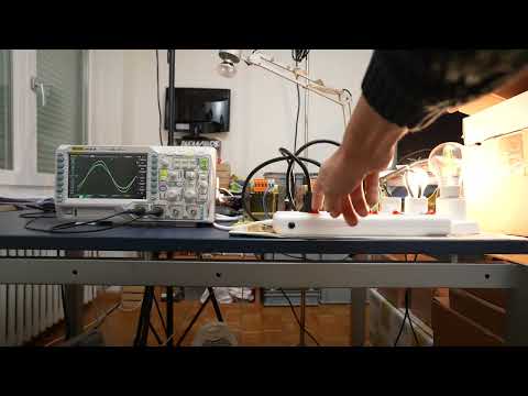 Die Phasenverschiebung zwischen Volt und Apere bei 50Hz 230V