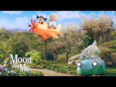 Lambkin and Little Nana Fly an Airplane ‍✈️ MOON and ME 🌙 Relaxing Bedtime Stories for Kids
