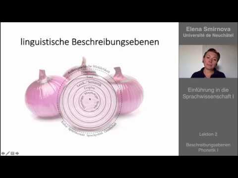 Introduction to Linguistics: Topic 2 - Levels of Description + Subfields of Phonetics