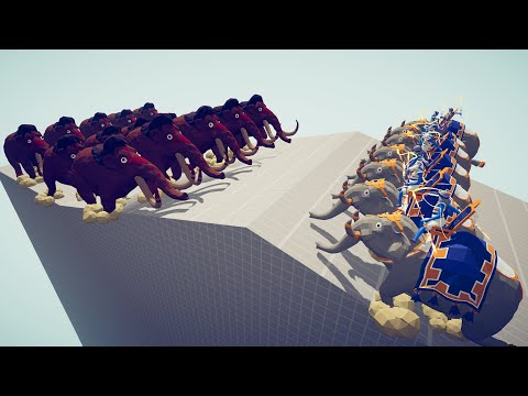 Battle of Mammoth and Sacred Elephant - Totally Accurate Battle Simulator TABS