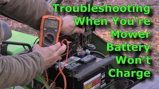Lawn Mower Tractor Battery Not Charging, Step by Step Troubleshooting!