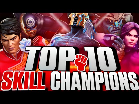 TOP 10 SKILL Champions in Marvel Contest of Champions