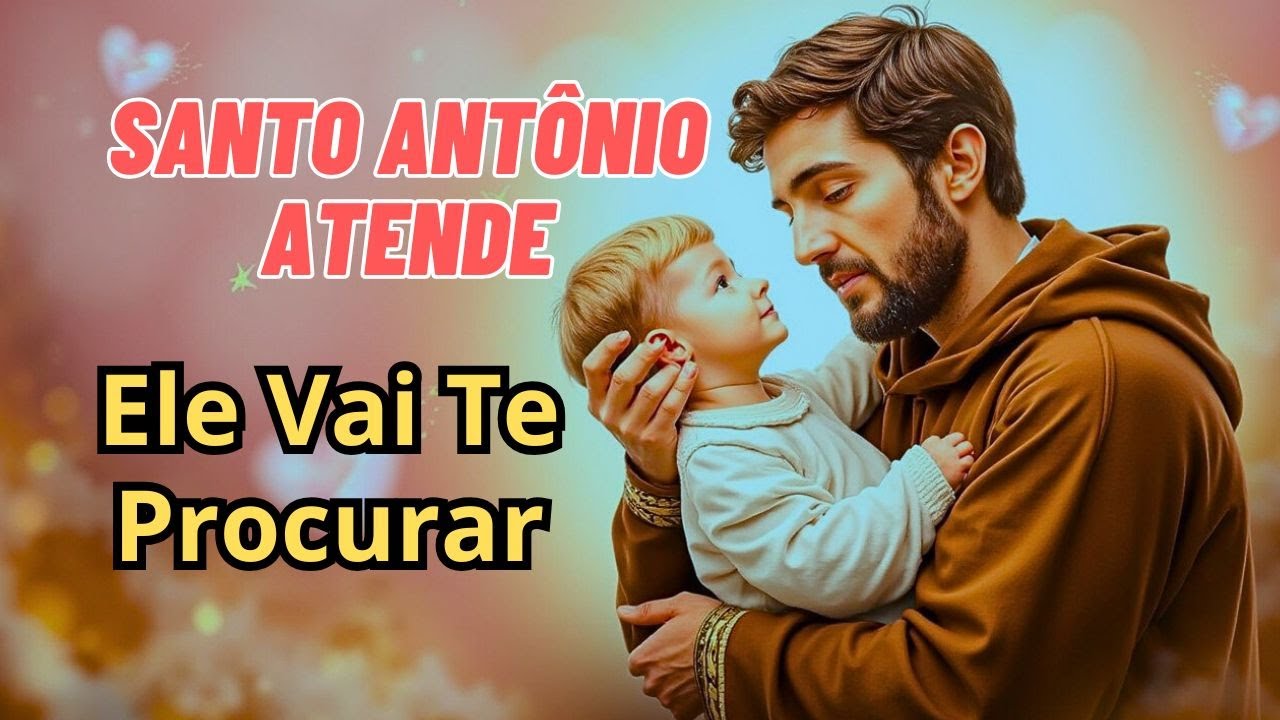 Incrível! Oração de SANTO ANTONIO Para Ele Te Procurar em 24 horas