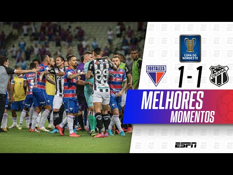 FORTALEZA E CEARÁ FICAM NO 1 A 1 EM CLÁSSICO MUITO PEGADO NA COPA DO NORDESTE | MELHORES MOMENTOS