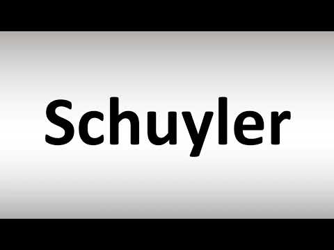 How to Pronounce Schuyler