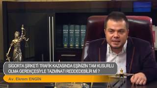 Trafik kazasında ölen eş kusurlu olsa da tazminat alınabilir mi?