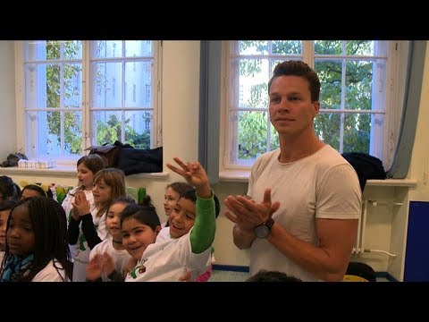 Patrick Hausding engagiert sich für gesundes Pausenbrot