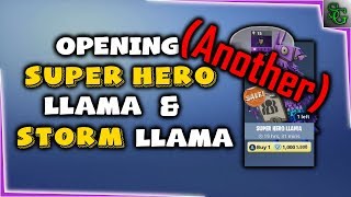 Fortnite - Opening 1 Super Hero Llama &amp; 1 Storm Llama #2