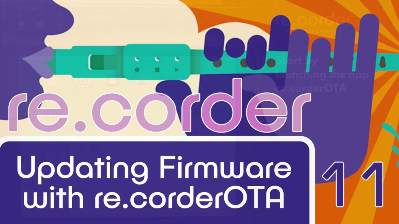 Updating the firmware with re.corder OTA app