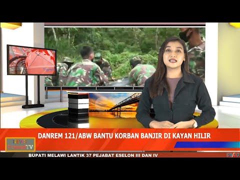 Danrem 121/ABW Salurkan Bantuan Sembako untuk Korban Banjir di Sintang