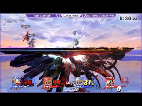 S@P - Felix & Cacogen Vs.  IQHQ Vinnie &  Viviff - SSB4 Losers Finals - Smash 4 Wii U - sMASH 4