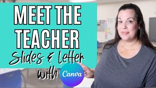 Design Your ‘Meet the Teacher’ Slides & Letter in Canva – Quick & Easy!