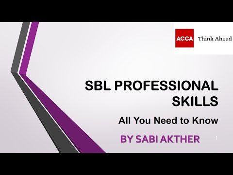 ACCA I Strategic Business Leader (SBL) I Professional Skills