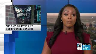 No bag policy issued for upcoming concert at Spectrum Center in Charlotte