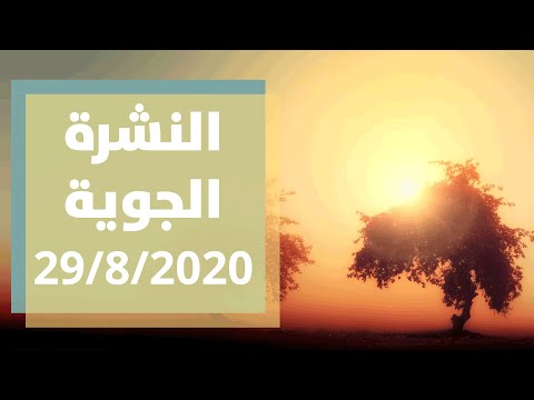 النشرة الجوية 29-8-2020