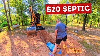 A Better, Low Cost DIY Septic System For An "Off Grid" Cabin Or Camper