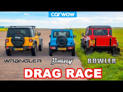 Suzuki Jimny vs Jeep Wrangler vs Bowler (Off-Road) - DRAG RACE, ROLLING RACE & TES PENGEREMAN