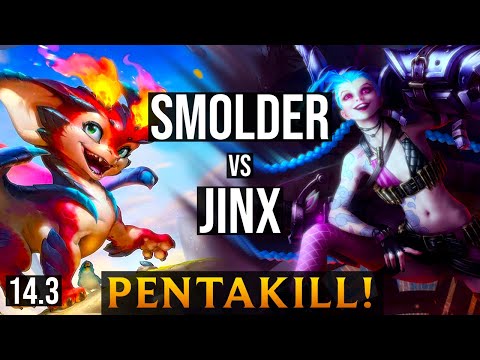 SMOLDER Bot vs JINX | BR GrandMaster - Patch 14.3