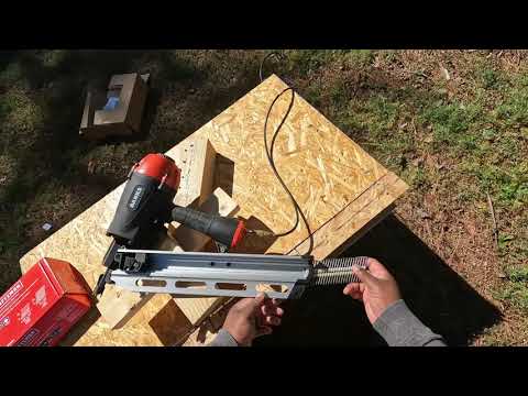 Banks 21 Degree Framing Nailer | Harbor Freight   #diy #harborfreight #amazon #home #builder #tools