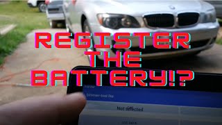 How To Register A New Battery On A BMW 750Li