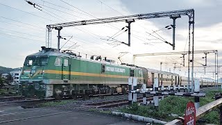 Indian Railways || Kochuveli - Shalimar Special Fare SF Special || 06081 SF || Rail Gate Crossing