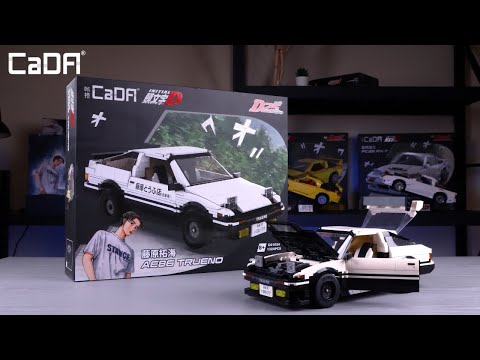 Takumi Fujiwara Toyota AE86 | CaDA Bricks C61024W Stop Motion Build