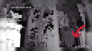 2026/07/10深夜に室内カメラにオーブが映ってた！楽しそうに洗面所に入っていく様子がコチラ #ORB 