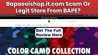 Bapaeoishop.it.com Scam Or Legit Store From BAPE Full Review