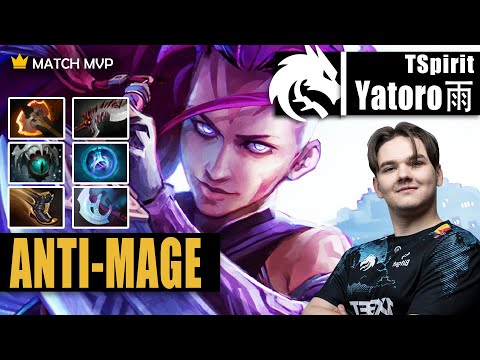 Anti-Mage Safelane | TSpirit.Yatoro | 15 KILLS 7.32D AM BUILD SO BROKEN | 7.32d Gameplay Highlight