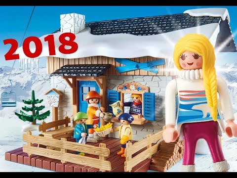 Playmobil 2018 Family Fun SPORT D'HIVER - CHALET - NEIGE - SKI playmobil