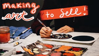 making art to sell! Redbubble + Society6