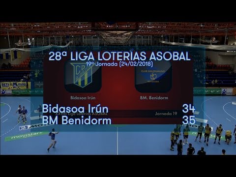 LIGA LOTERIAS ASOBAL J19 Bidasoa Irún - BM Benidorm 34 - 35