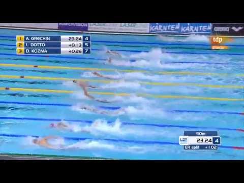 Men's 100m freestyle heats 7&8 LEN European Swimming Championships Berlin 2014 Germany