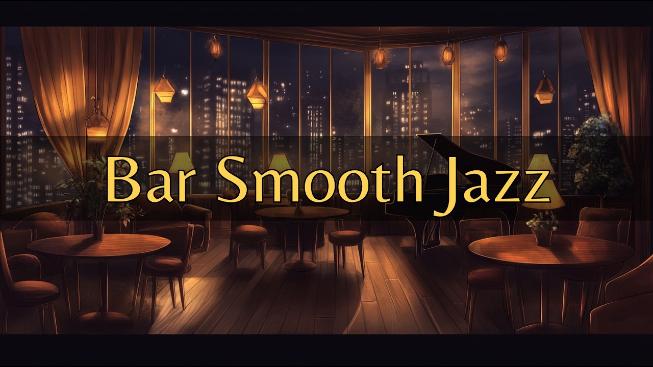 4K Cozy Bar with Smooth Jazz 🎷 1-Hour Piano Jazz Vibes for Working, Studying or Relaxing