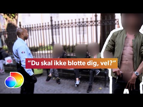 Strøgvagterne | Påvirket mand generer med racisme, trusler og blottelse | discovery+ Danmark