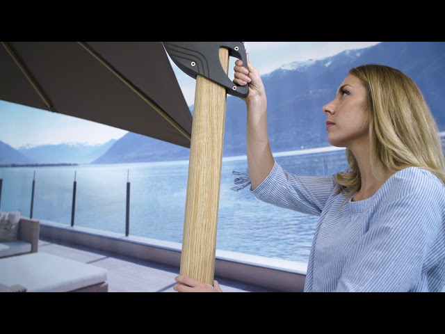 Video Teaser für Alu Wood Pendelschirm 300x220