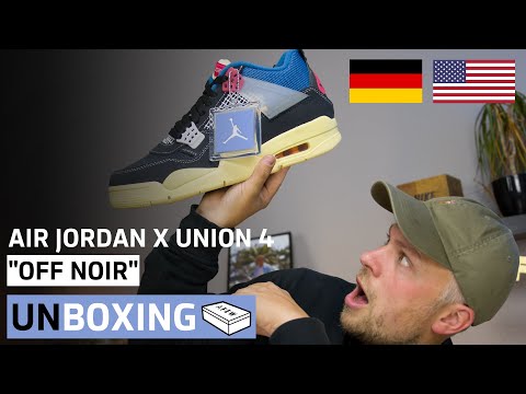 AIR JORDAN X UNION 4 RETRO SP "OFF NOIR" | Unboxing | AFEW STORE GER + ENG